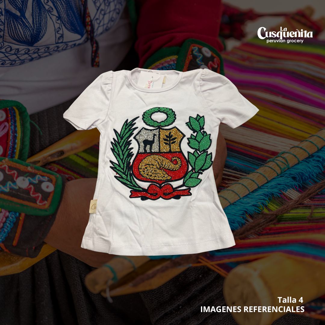 POLO PERUANO PIEDRERIA - TALLA 4