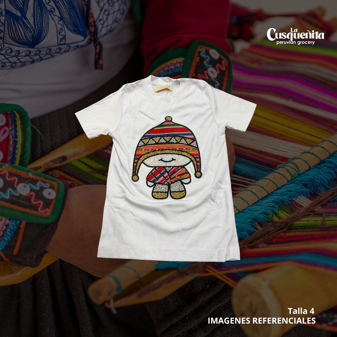 POLO PERUANO PIEDRERIA - TALLA 4
